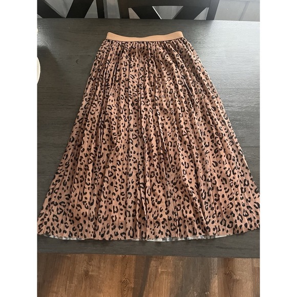 Animal Prints MIDI Skirt Size Small Sincerely Jules Elastic Waist Pull On Boho - Picture 6 of 6